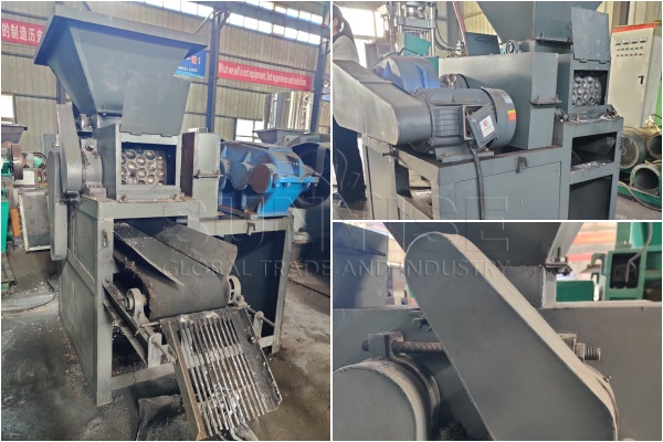 Design of charcoal ball making machine